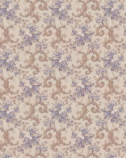 Lim & Handtryck Tapet - Hovdala blomma grå/ljusblå thumbnail image