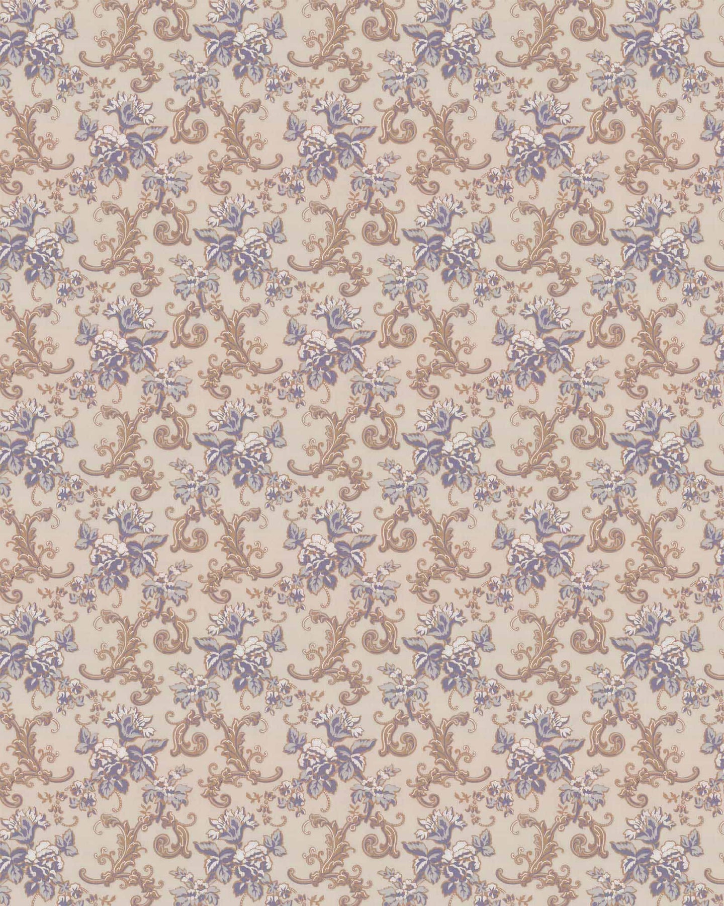 Wallpaper - Hovdala blomma gray/pale blue