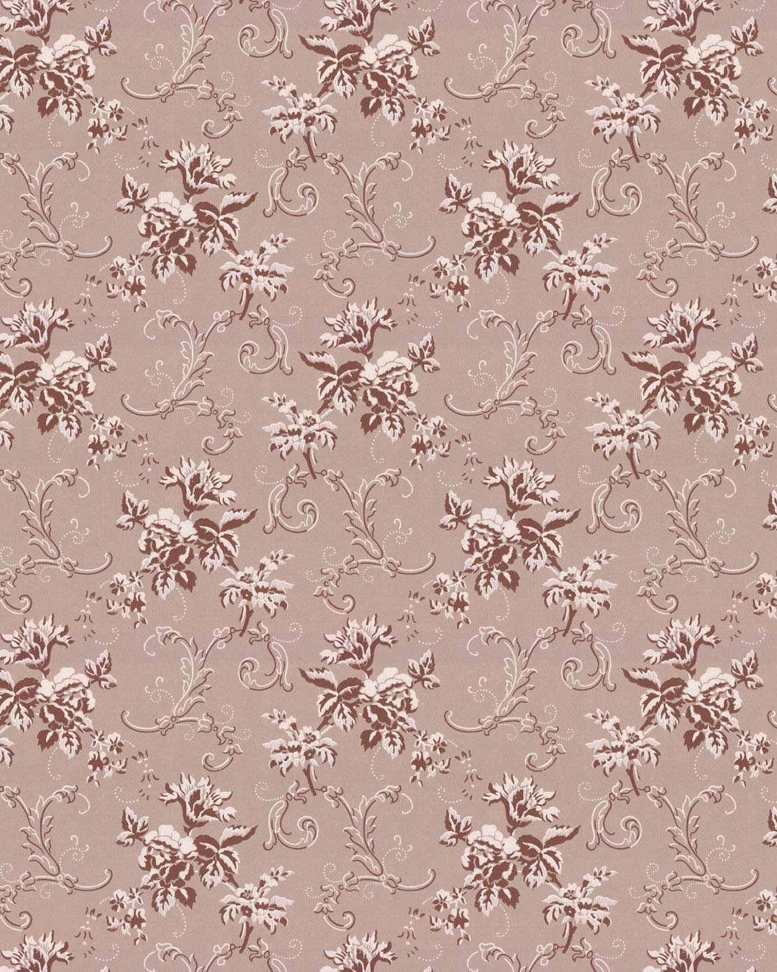 Wallpaper - Hovdala blomma grey/brown