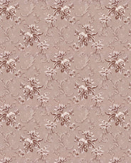 Lim & Handtryck Tapet - Hovdala blomst grå/brun thumbnail image