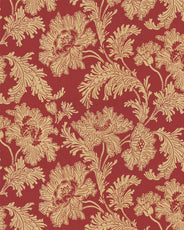 Lim & Handtryck Tapete – Hällestrand, Rot/Gold thumbnail image
