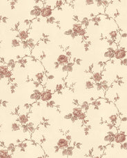 Lim & Handtryck Tapet - Rosen gul/rødbrun thumbnail image