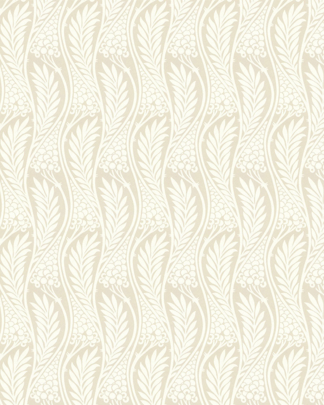 Wallpaper - Vingård peat/white