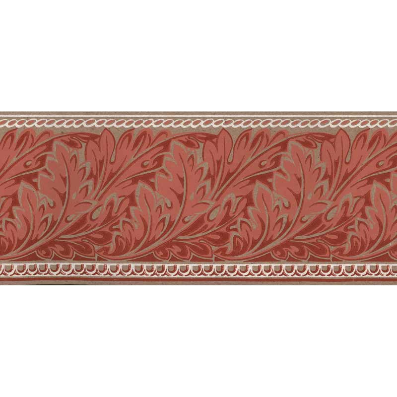 Wallpaper border - Viktoria I twig/red