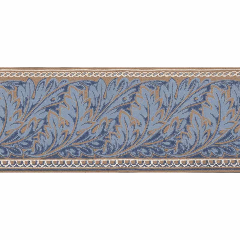 Wallpaper border - Viktoria I twig/blue