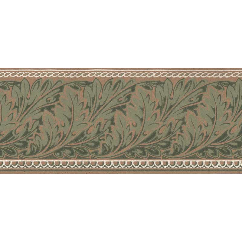 Wallpaper border - Viktoria I twig/red