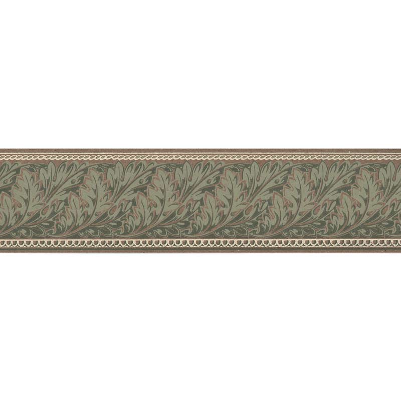 Wallpaper border - Viktoria II twig/green