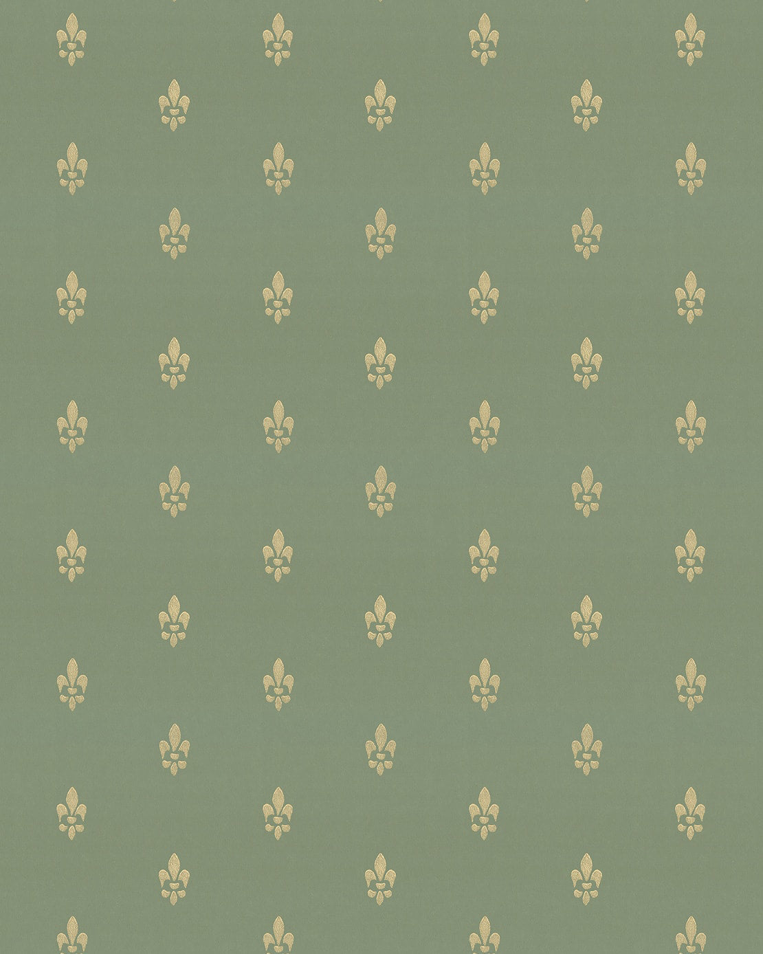 Wallpaper - Fransk lilja green/gold