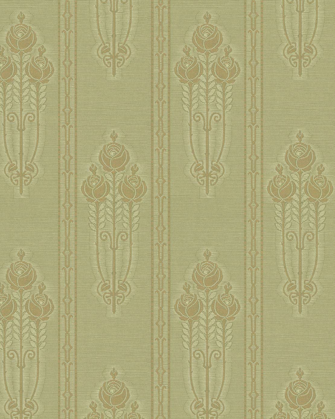 Wallpaper - Jugendros green/gold