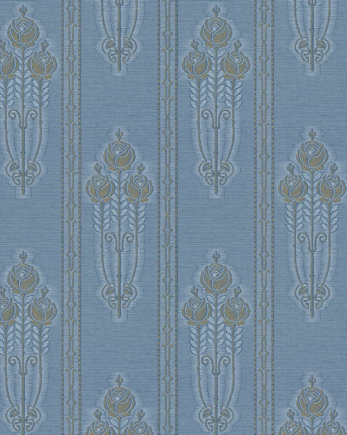 Wallpaper - Jugendros blue/gold