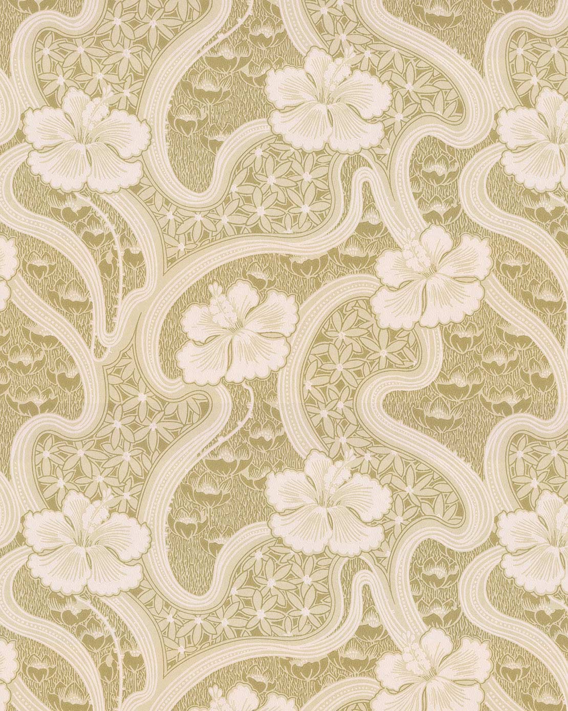 Wallpaper - Tjolöholm green/white