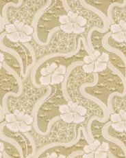 Lim & Handtryck Tapet - Tjolöholm grön/vit thumbnail image