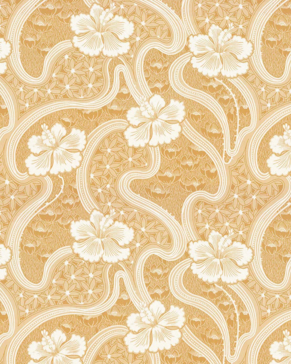 Wallpaper - Tjolöholm yellow/white