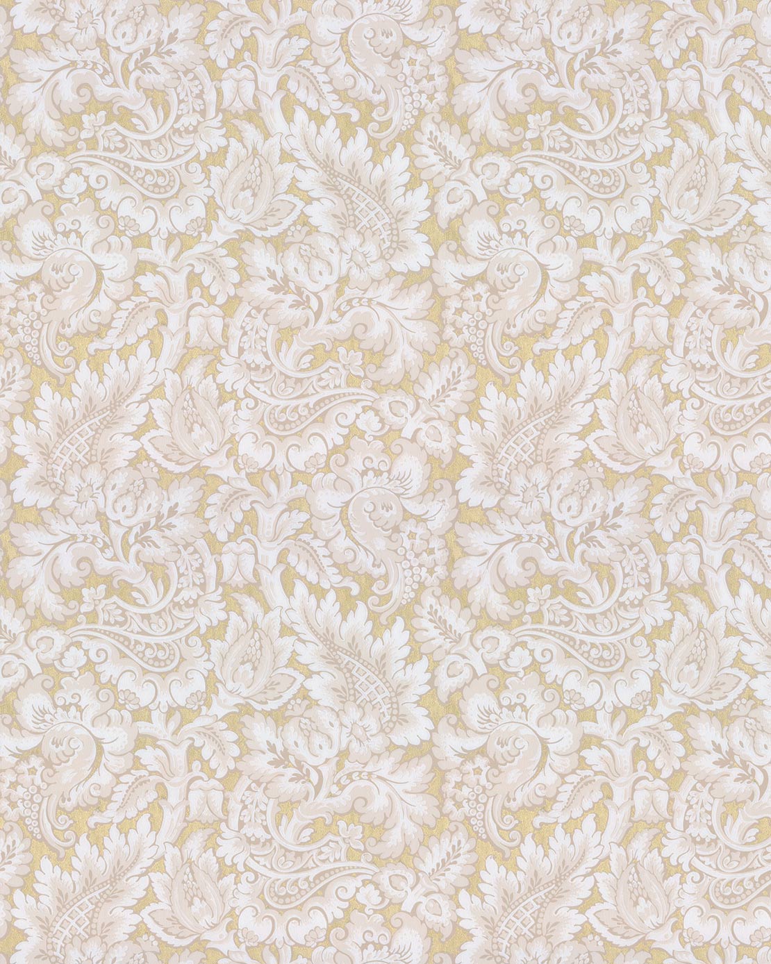 Lim & Handtryck Tapet - Kashmir beige/guld image