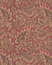 Lim & Handtryck Tapet - Kashmir brun/rød thumbnail image