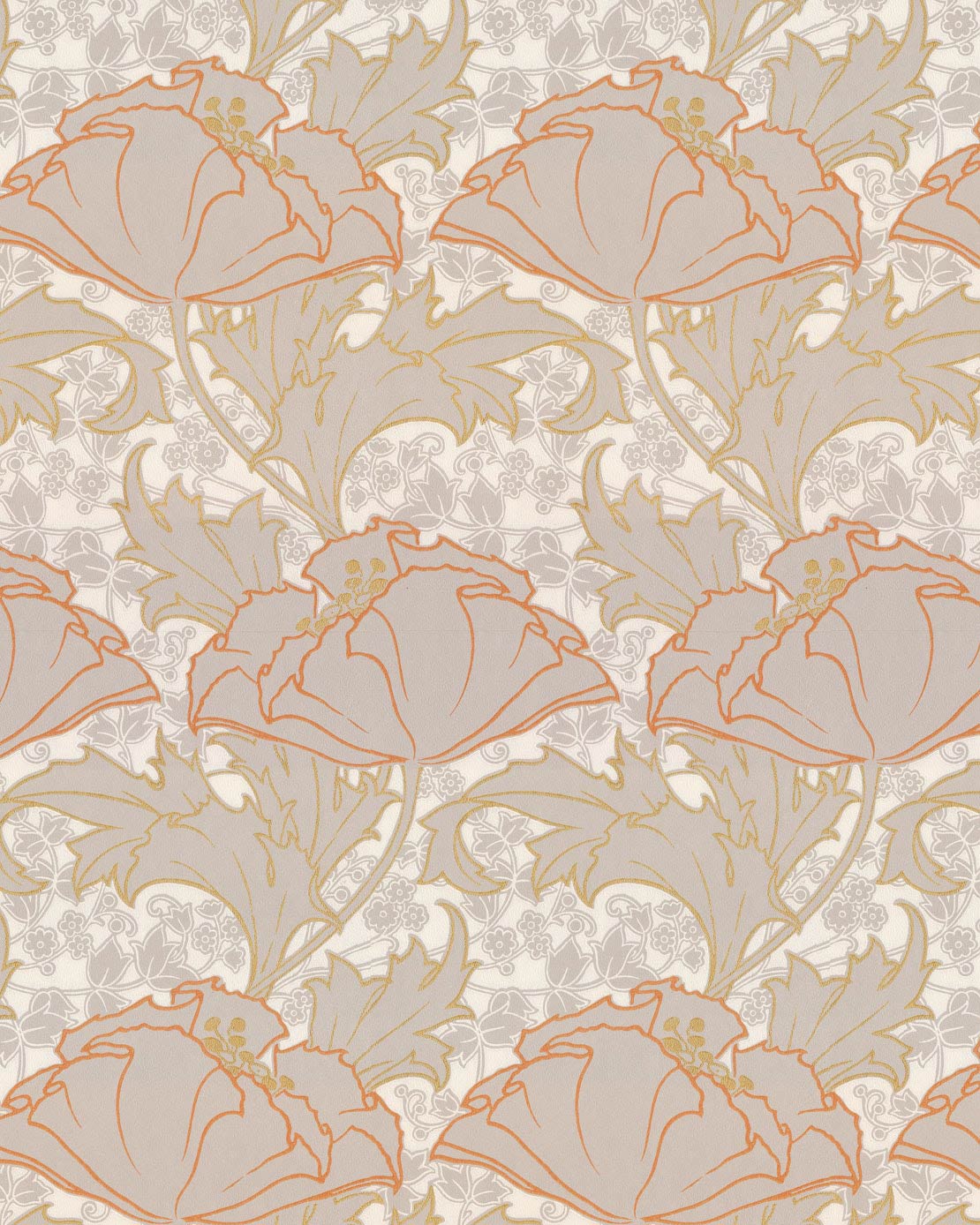 Wallpaper - Berlin gray/orange