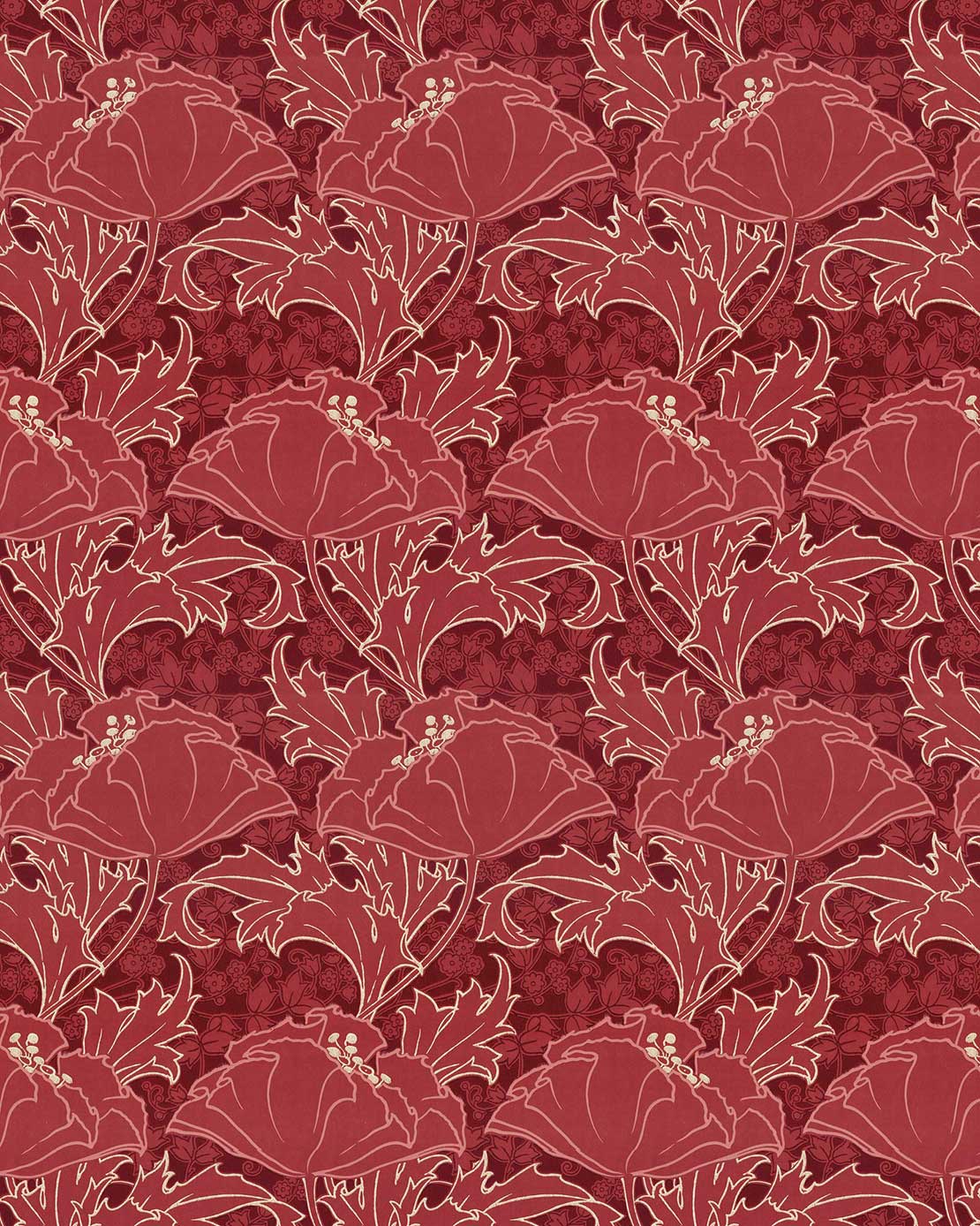 Wallpaper - Berlin red/gold image