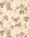 118 226 4 sekelskifte tapet lim handtryck belle epoque rosa rod 01