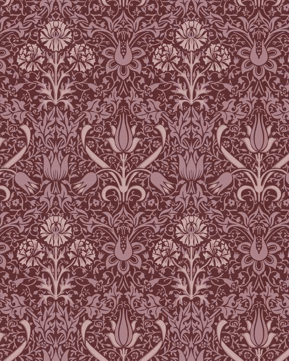 Wallpaper - Florian burgundy/purple