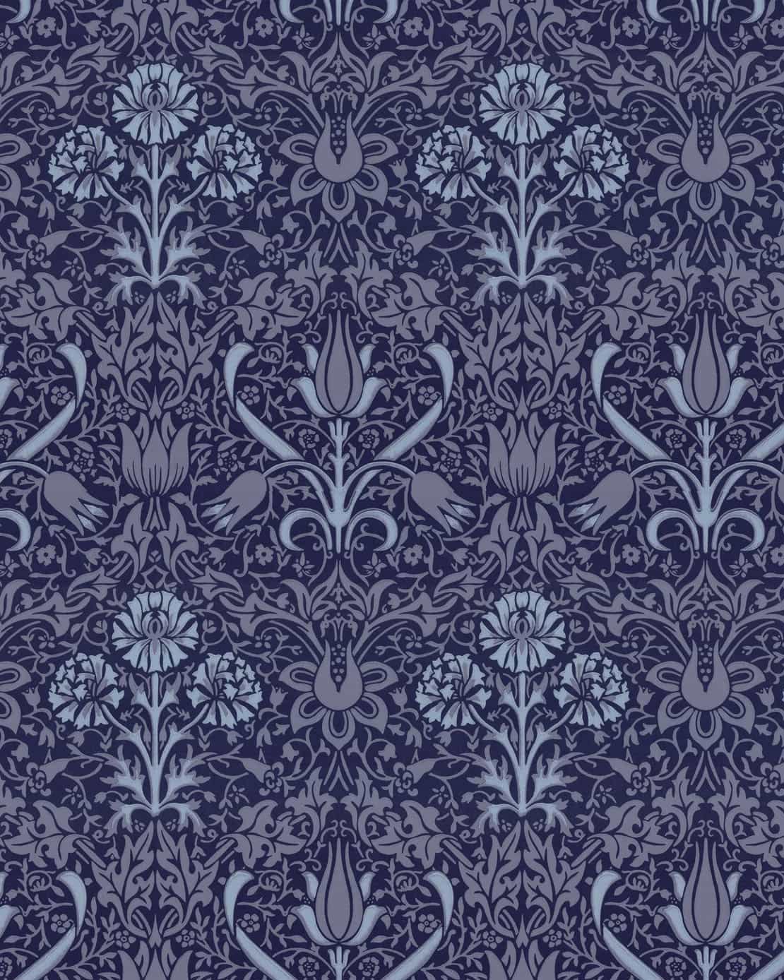 Wallpaper - Florian dark blue/blue