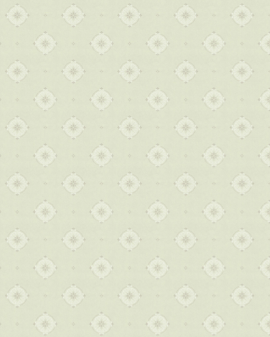 Lim & Handtryck Tapet - Gunnebo slot, lysegrøn/sølv