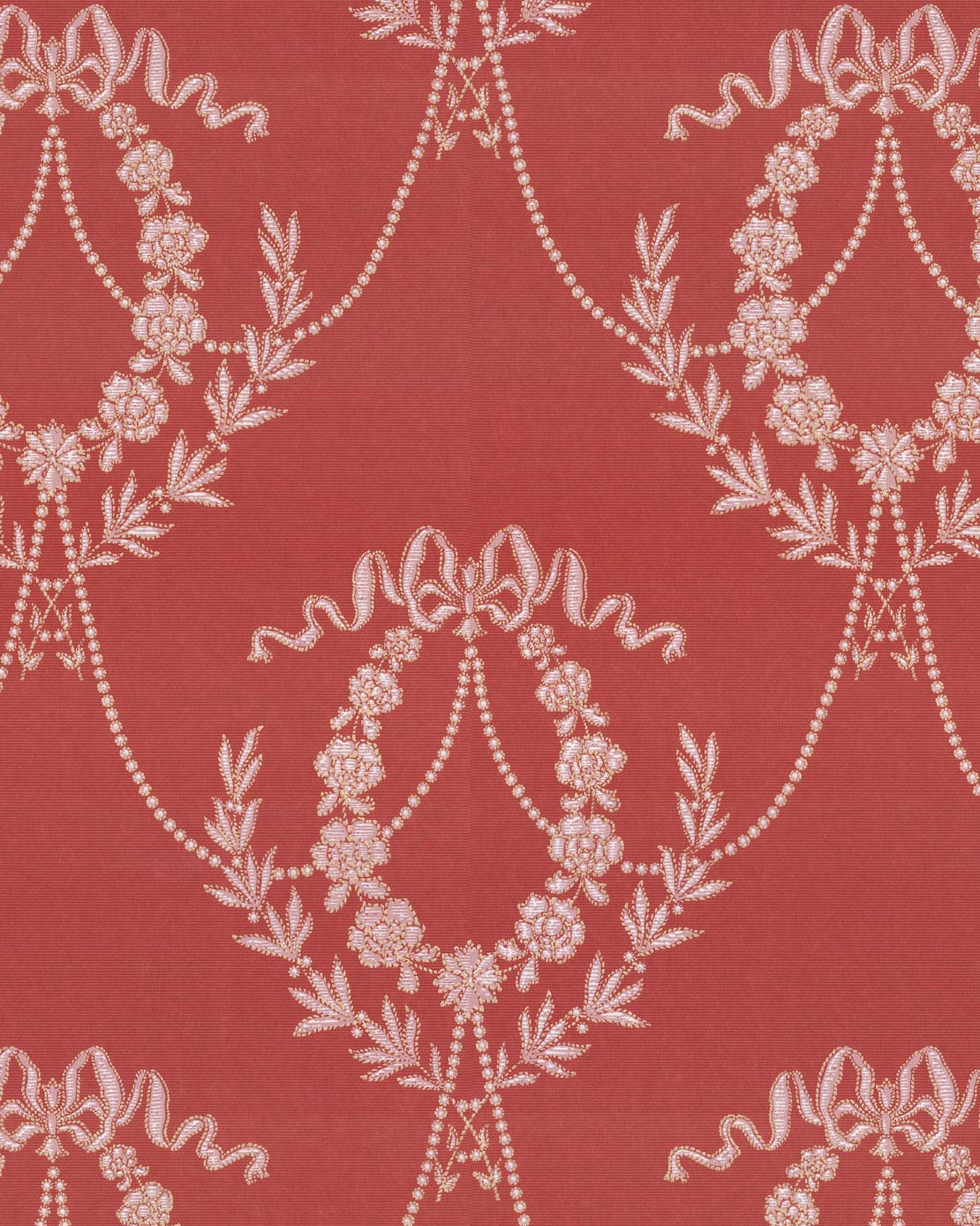Lim & Handtryck Tapet - Hofkonditorei rot / gold image