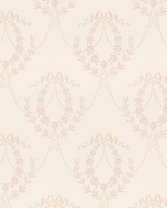 Lim & Handtryck Tapet - Hovkonditoriet vit/ljusrosa thumbnail image