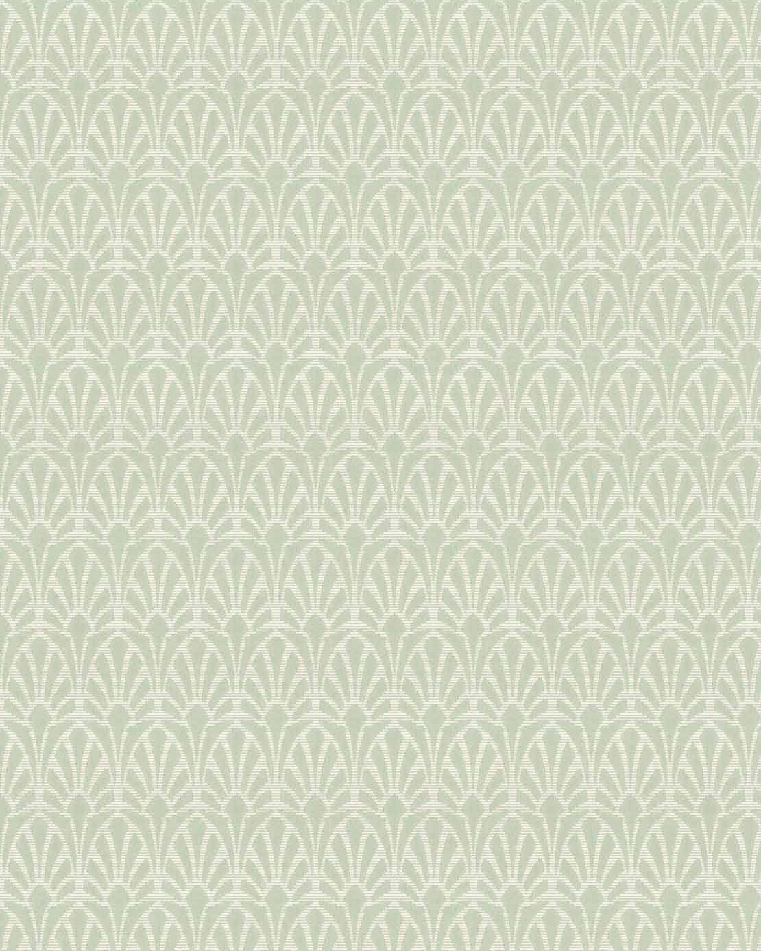 Wallpaper - Jugend white/green