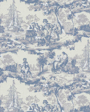 Wallpaper - Skeppsmotiv blå thumbnail image