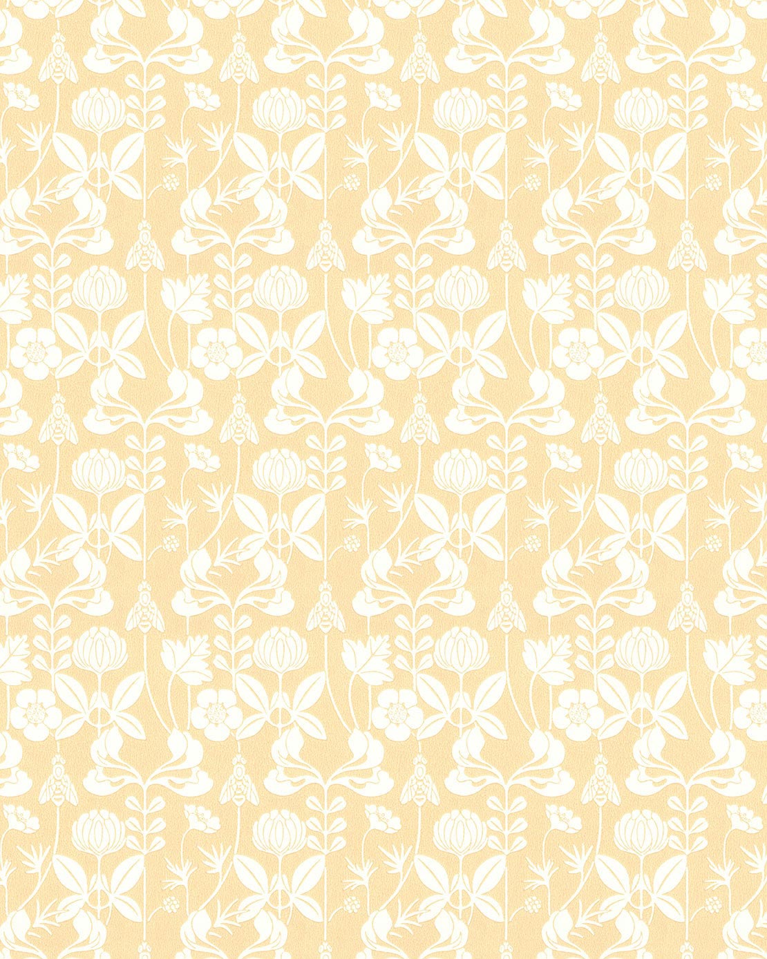 Wallpaper – Solsidan Yellow/White