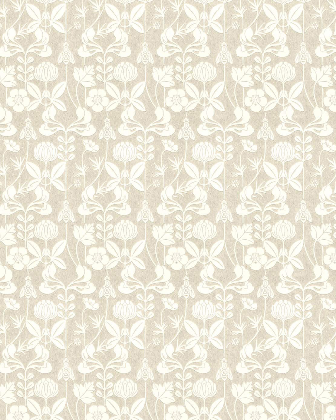 Wallpaper - Solsidan Gray/White