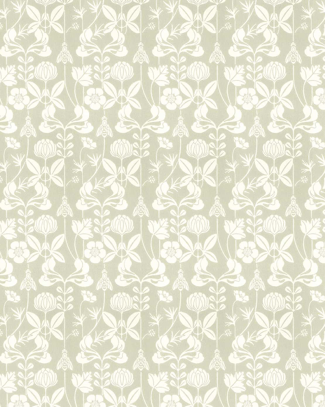 Wallpaper - Solsidan Green/White