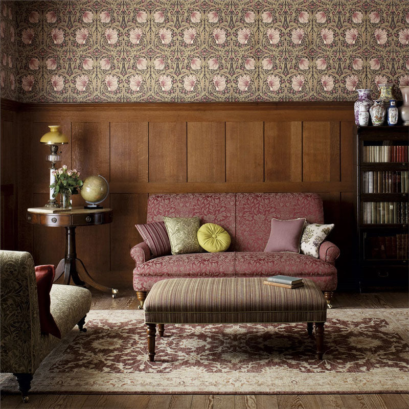 William Morris & Co. Tapet - Pimpernel Brick/Olive image