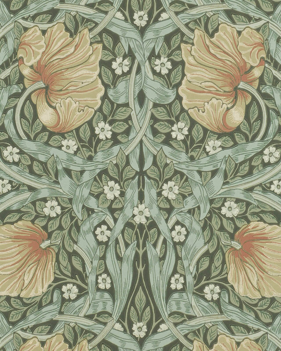 William Morris & Co. Wallpaper - Pimpernel Bayleaf/Manilla