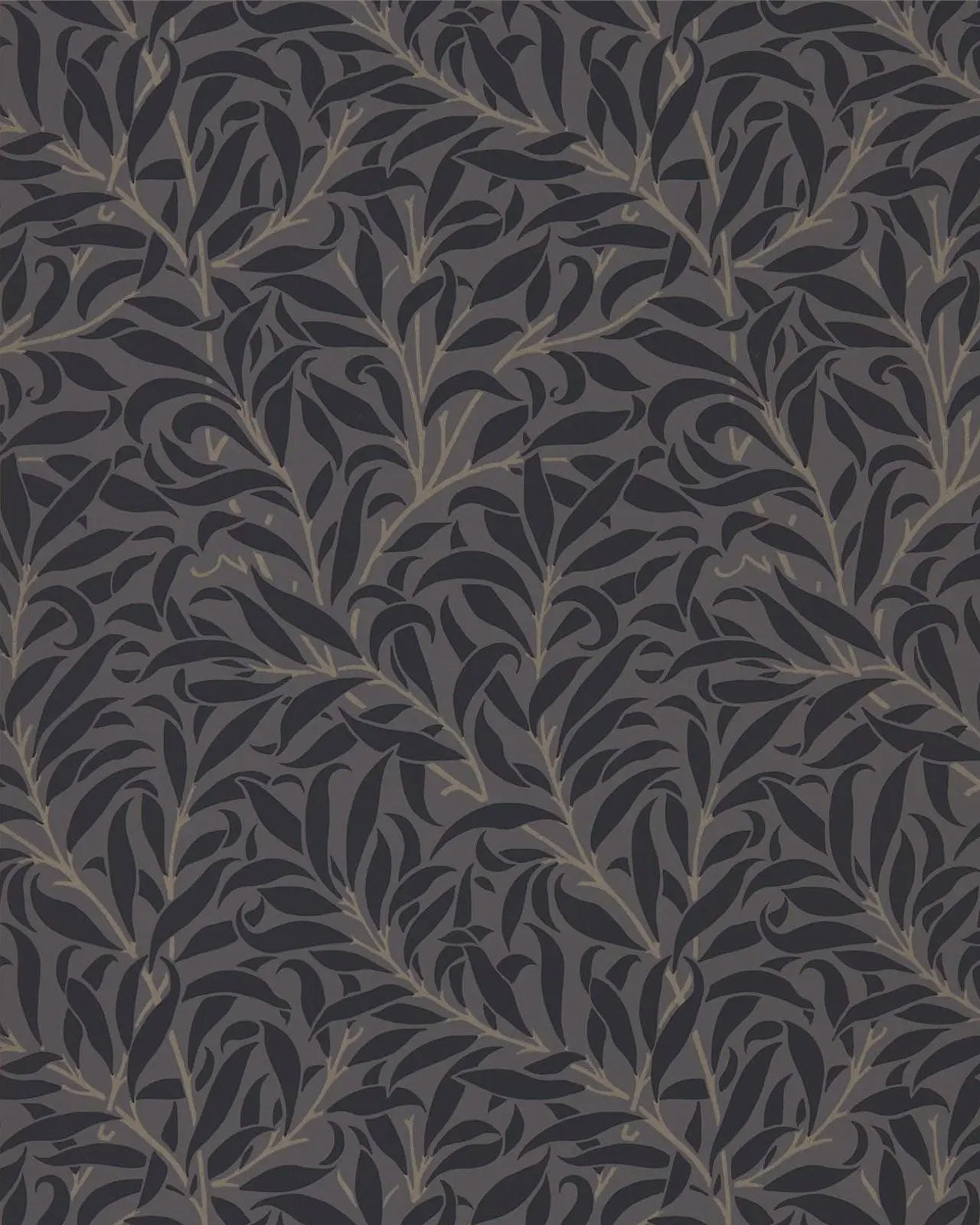 William Morris & Co. Wallpaper - Pure Willow Boughs Charcoal/Black
