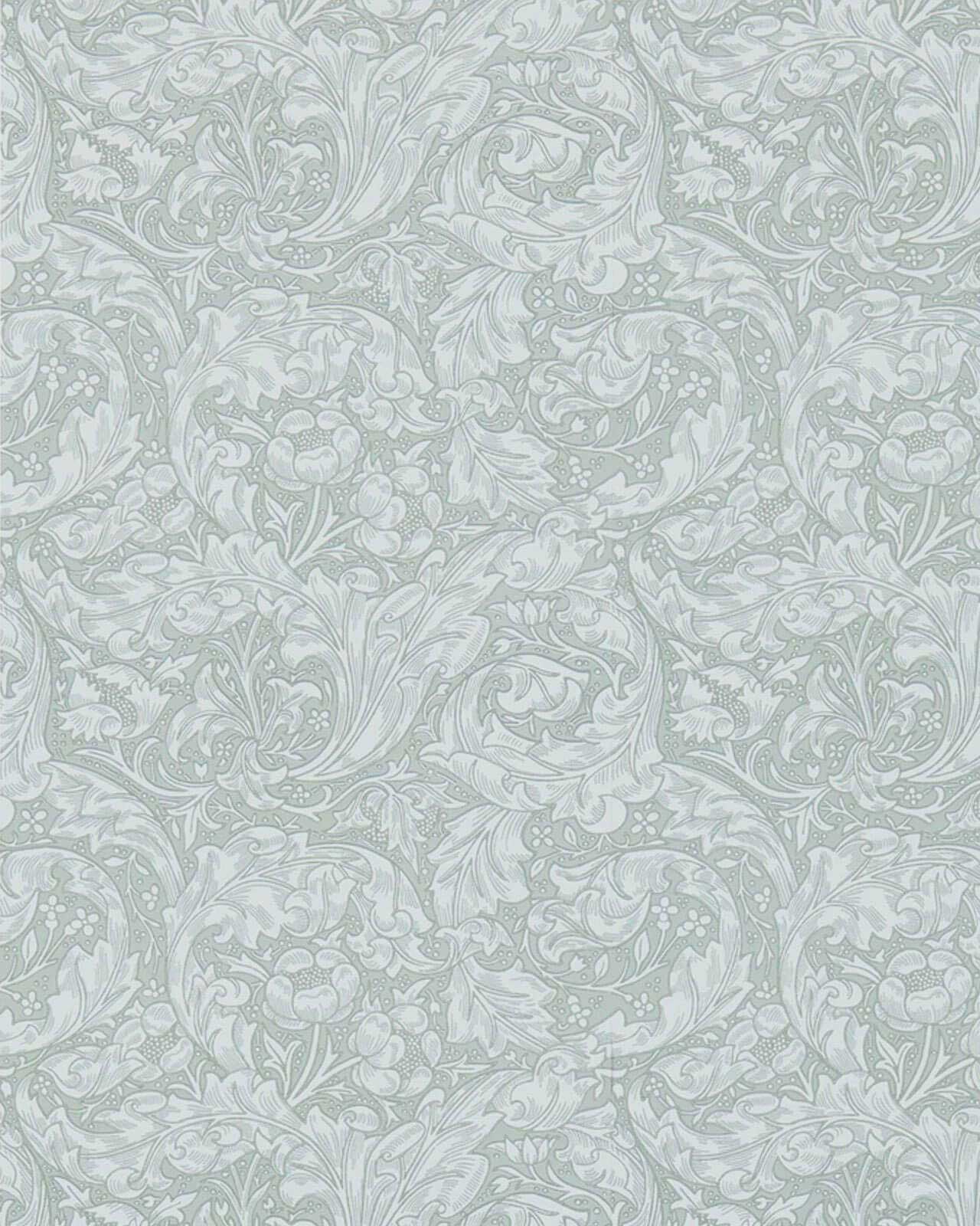 William Morris & Co. Wallpaper - Bachelor´s Button Silver