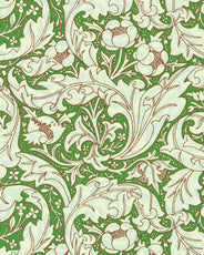 William Morris & Co. Tapete - Bachelor’s Button Blattgrün/Himmelblau thumbnail image