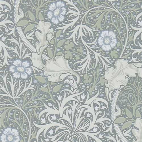 William Morris & Co. Wallpaper - Morris Seaweed Silver/Ecru image