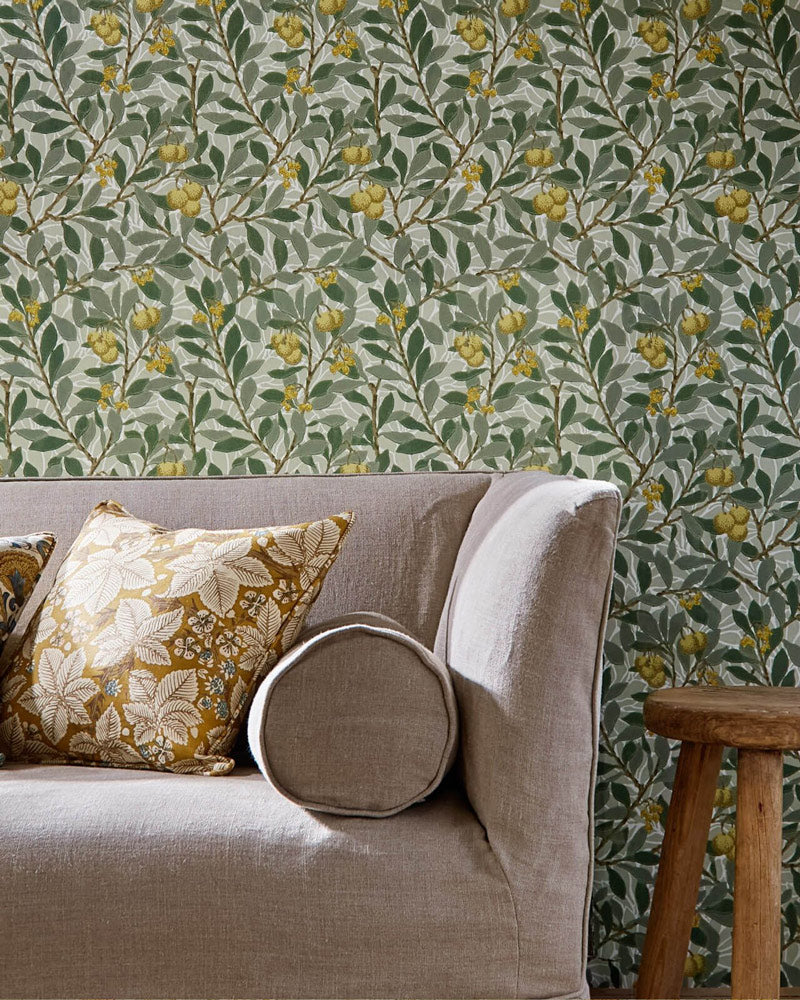 William Morris & Co. - Gammaldags tapet - Arbutus Green/Terracotta ...