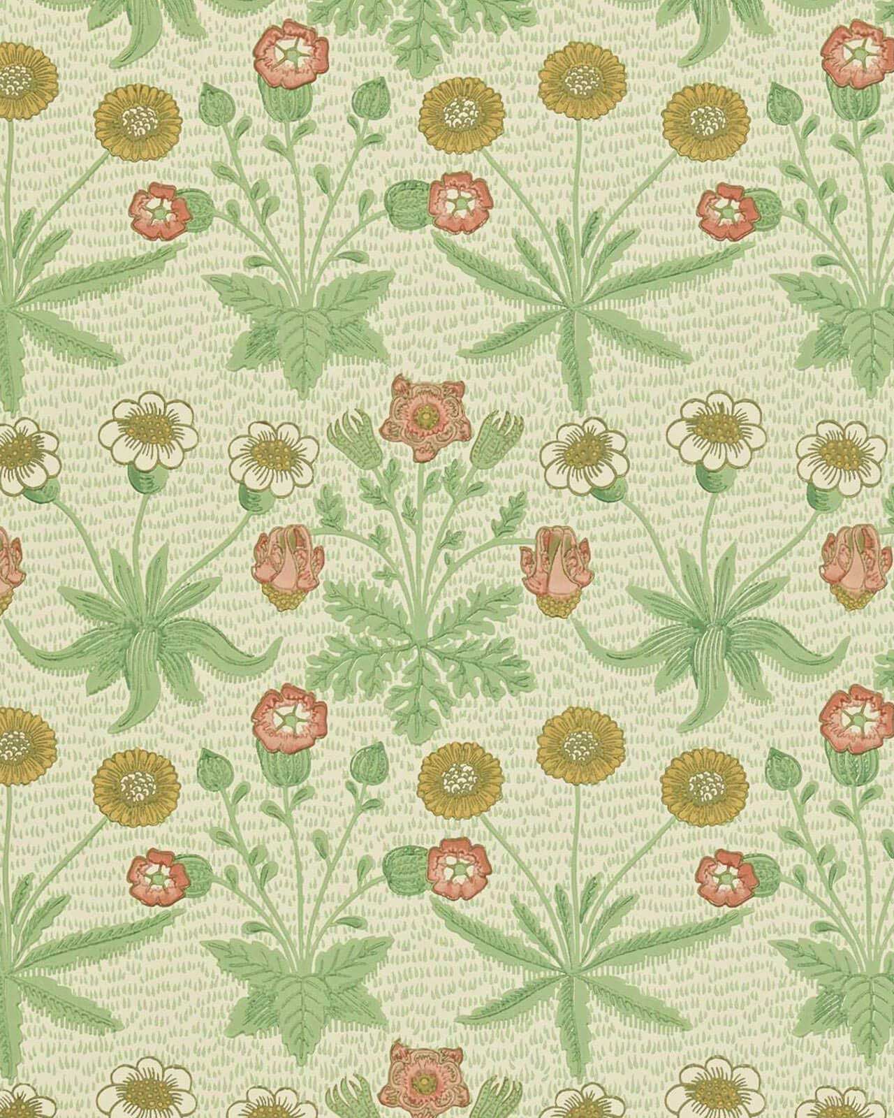 William Morris & Co. Wallpaper - Daisy Artichoke/Plaster