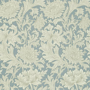 William Morris & Co. Wallpaper - Chrysanthemum Toile China Blue/Cream thumbnail image