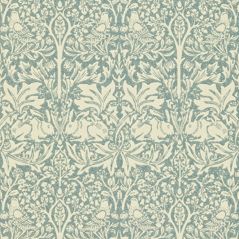 William Morris & Co. Tapet - Brer Rabbit Slate/Vellum image
