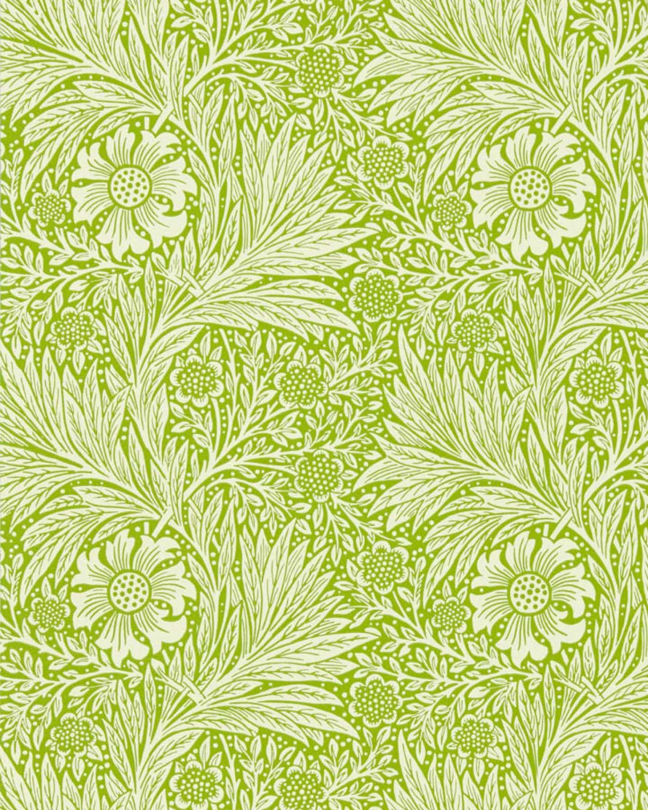 William Morris & Co. Wallpaper - Marigold Sap Green