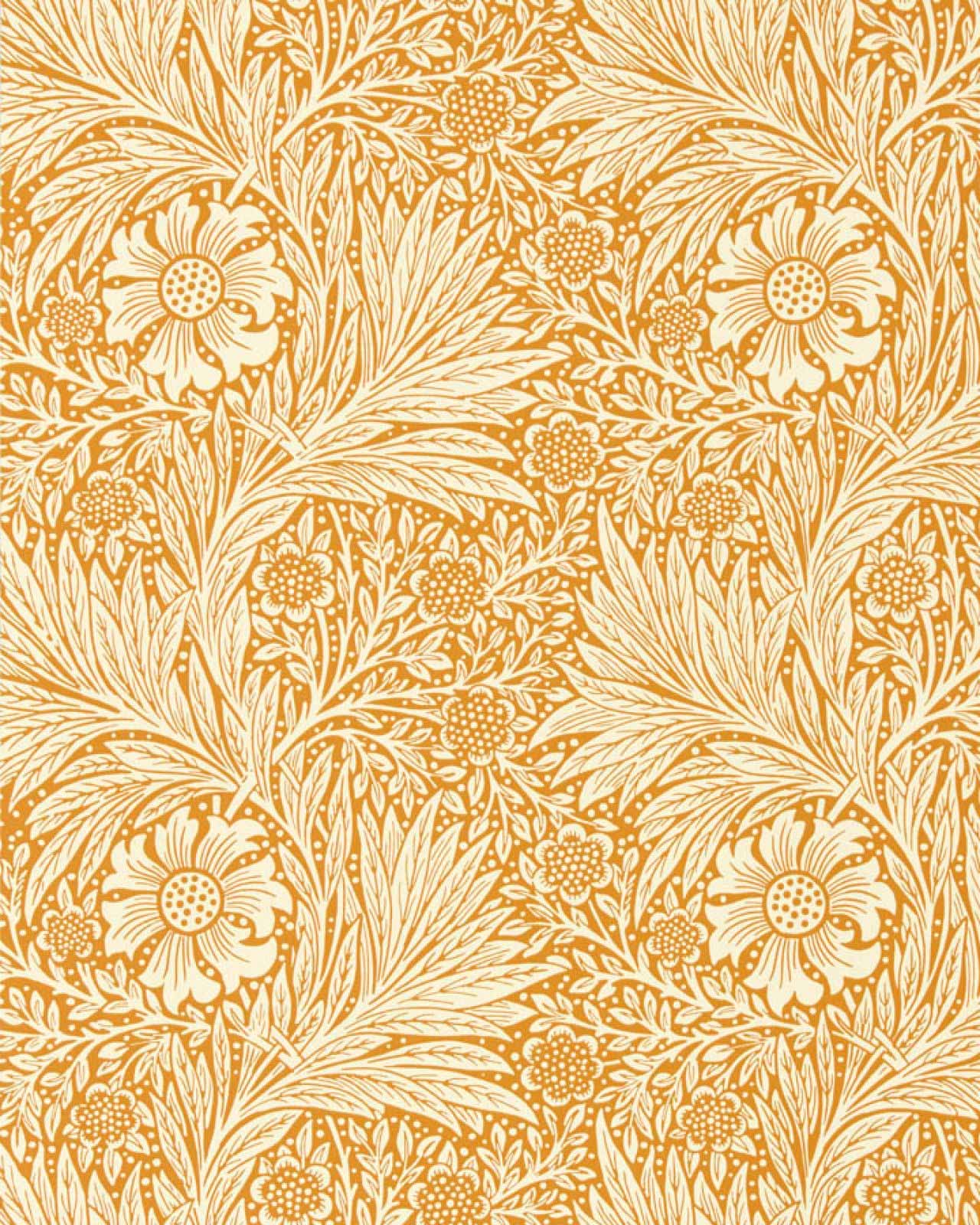 William Morris & Co. Wallpaper - Marigold Orange