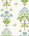 118 639 8 Sekelskifte William Morris Co Tapet Meadow Sweet Cobalt Grass Green 01