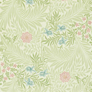 William Morris & Co. Tapet - Larkspur Green/Coral thumbnail image