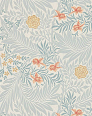 William Morris & Co. Tapet - Larkspur Slate/Russet thumbnail image
