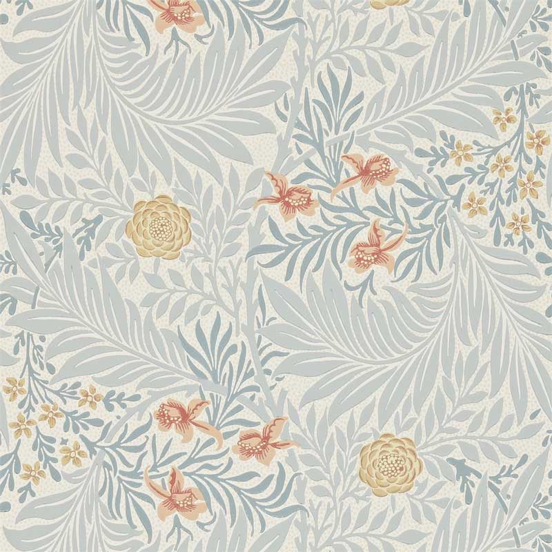 William Morris - Gammeldags tapet - Larkspur, Slate/Russet – Sekelskifte