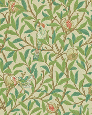 William Morris & Co. Tapet - Bird & Pomegranate Bayleaf/Cream thumbnail image
