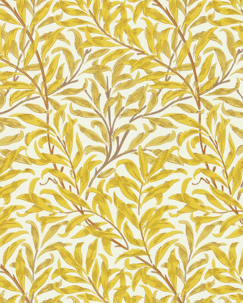 William Morris & Co. Gammaldags tapet - Willow Boughs summer yellow ...